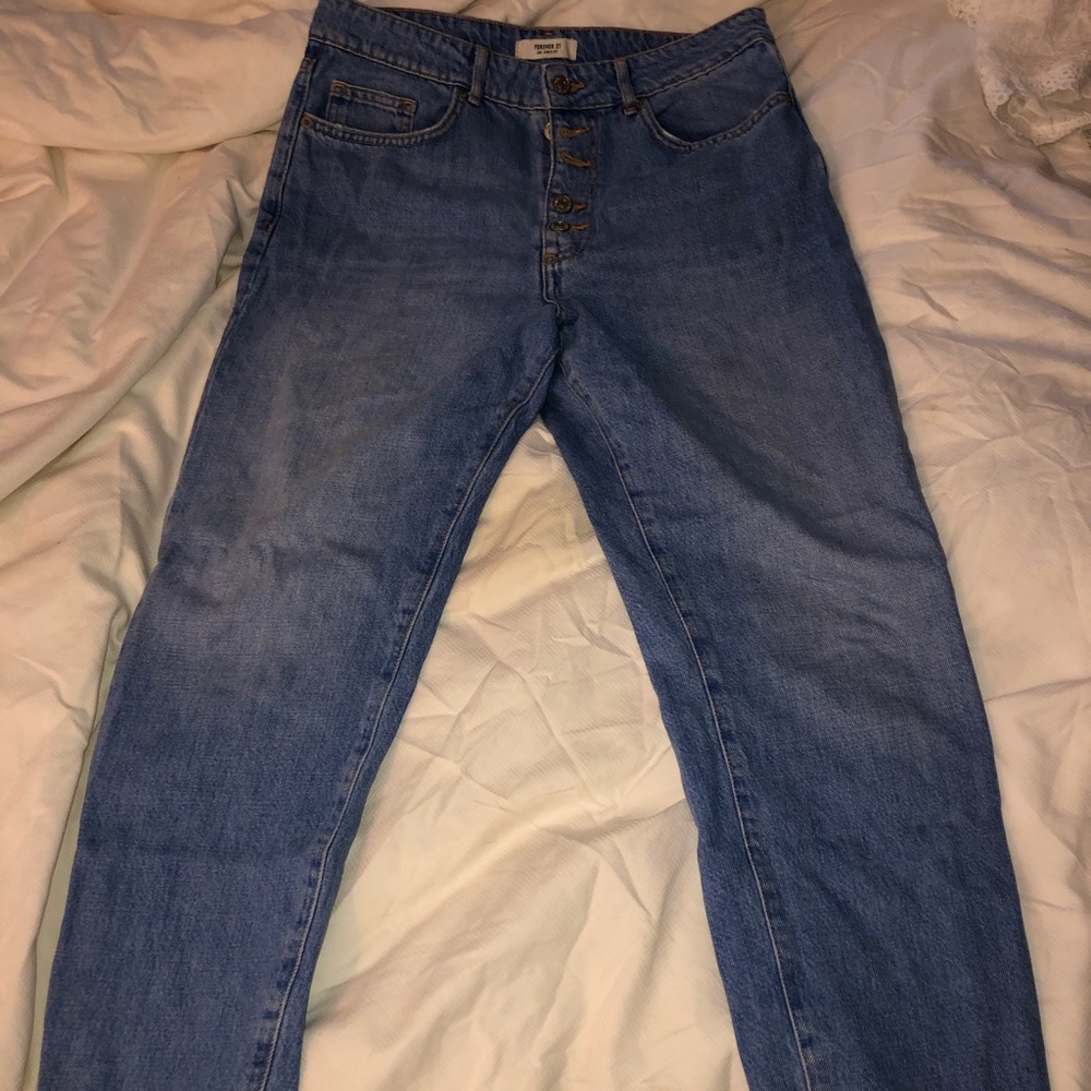 High waisted mom jeans
